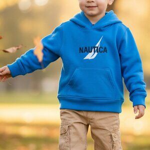 NAUTICA boy blue hoodie with pocket Size 3T